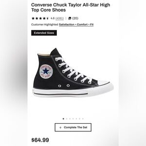 Converse Black and White High-Tops